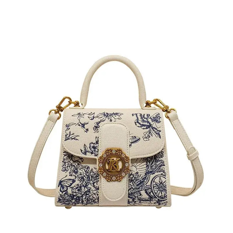 Designer brand women's handbag for autumn and winter 2025, new high-end single shoulder crossbody small square bag, fashionable