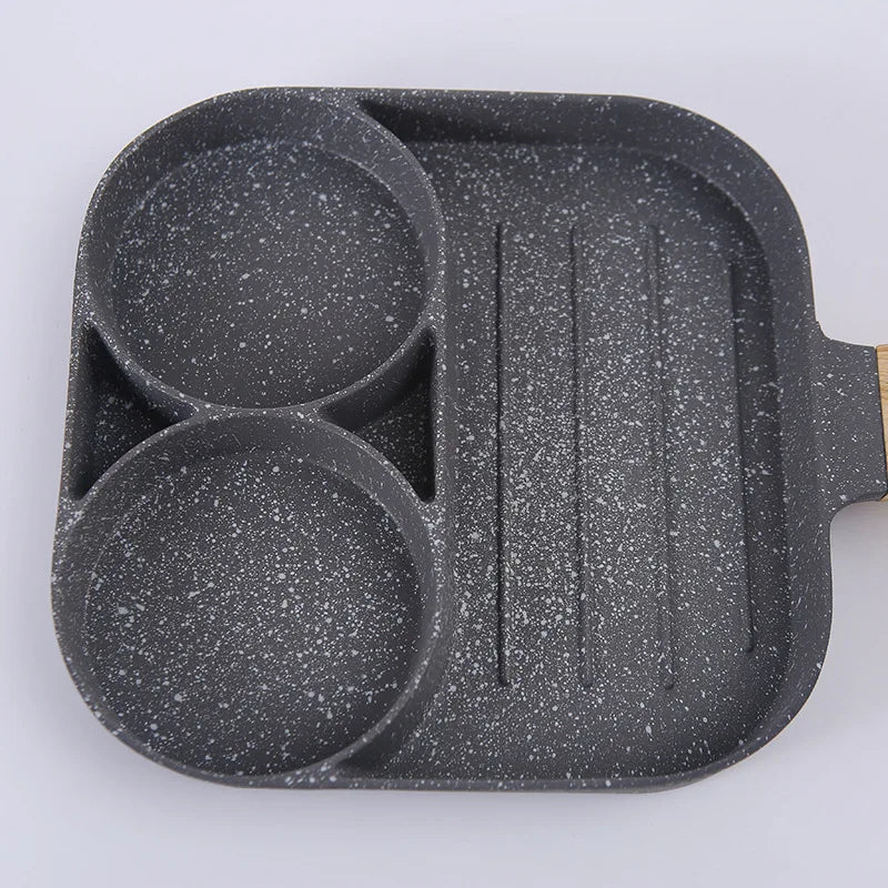 2/4-Hole Frying Pot Pan Thickened Omelet Pan Non-stick Egg Pancake Steak Pan Cooking Egg Ham Pans Breakfast Maker Cookware Pan