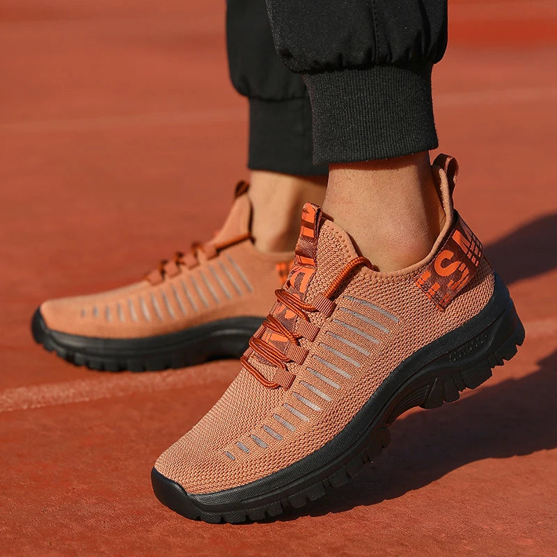 new Shoes for Man	Summer Walking Comfort Platform Sneakers Mesh Fashion Design Breathable Travel Training Jogging Shoes 36-46