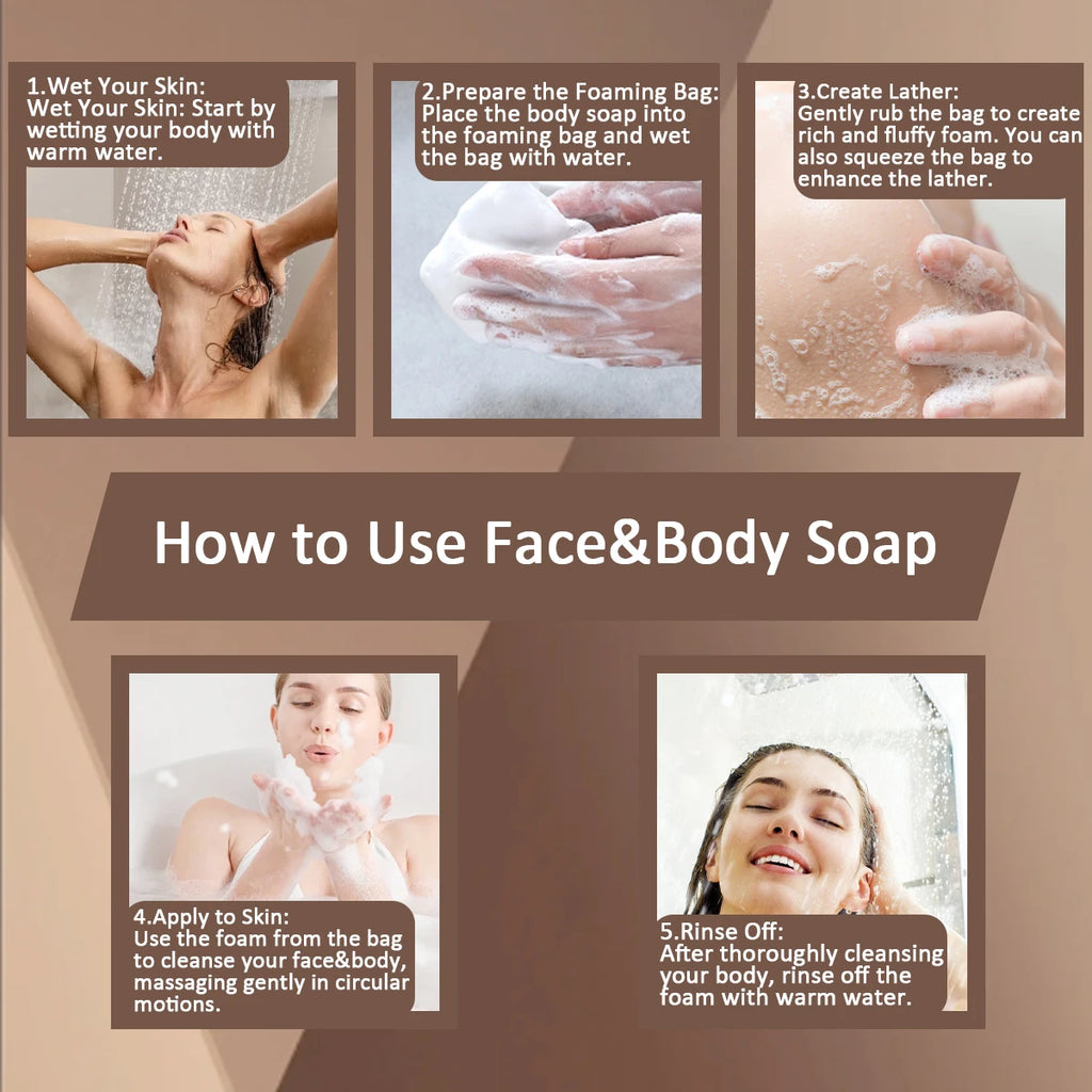 African Shea Butter Soap - Deeply Nourishes, Soothes/Protects Skin, Natural Formula, All Skin Types