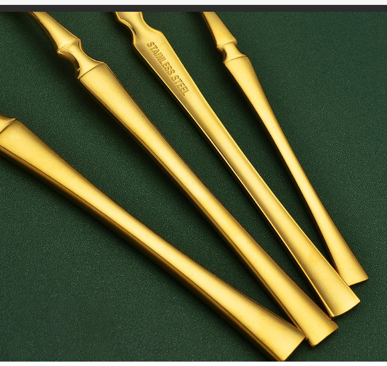 16pcs Cutlery Set Dinnerware Stainless Steel Western Tableware Forks Knives Spoons Silverware Wedding Gift Dishwasher Safe