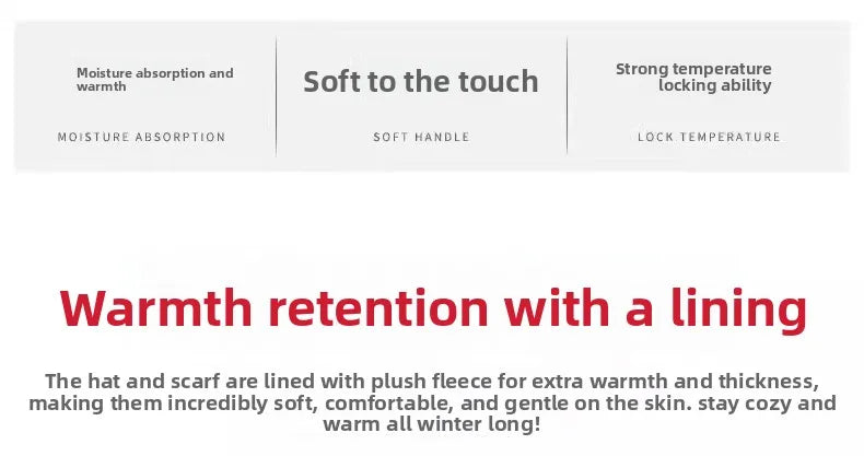 Winter Hats Knit Cap Men Women Velvet Hat Coral Fleece Scarf Outdoor Riding Hat Warm Thickening Plus Neck Mask Protect Cap