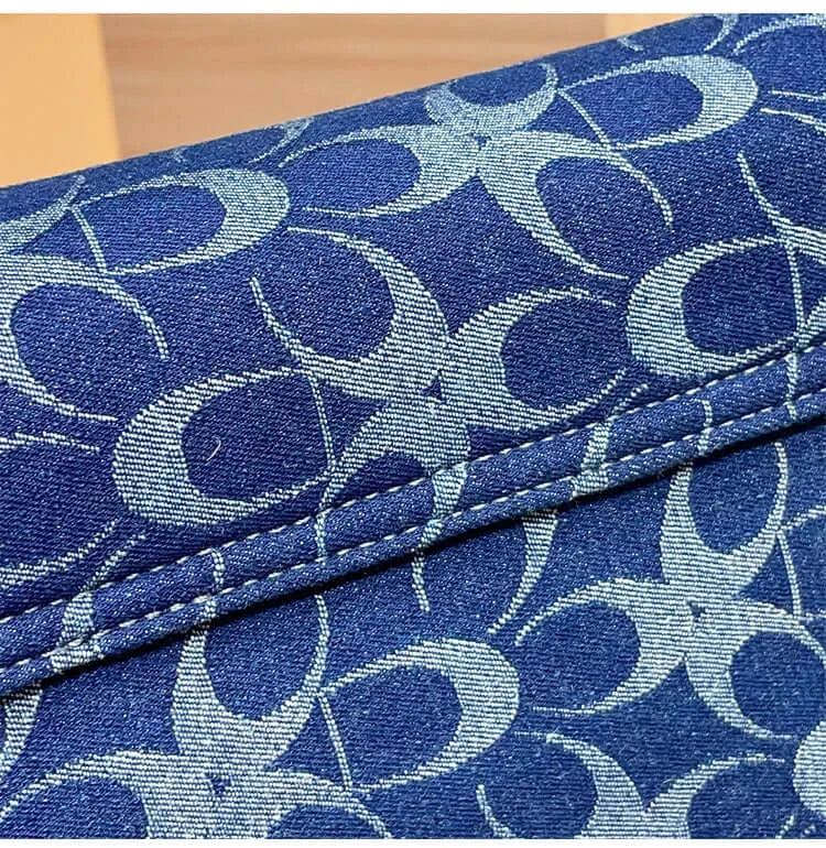 Ladies' armpit bag, light luxury retro denim canvas bag, fashionable 2025 new commuting high-end single shoulder crossbody bag