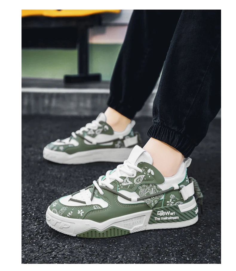 Men's Shoes 2025 New Summer All Casual Board Shoes Sports Thick Sole Increase Bread Shoes Non-slip Wear-resistant Casual Shoes