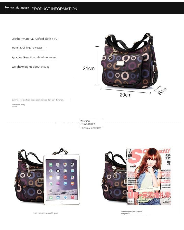 Travel Middle-Aged and Elderly Easiest for Match Oxford Women's Bag