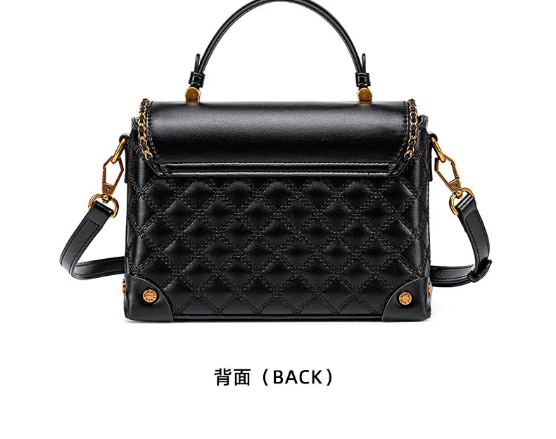 Luxury Brand Ladies Tote Bag In Genuine Leather - Women's Classic Crossbody Shoulder Bag Handbags Elegant