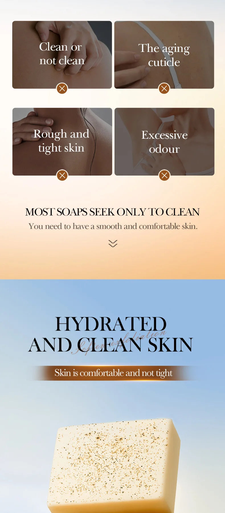 SADOER Oat Scrub Exfoliating Facial Soap Face Wash Foam Facial Cleanser Moisturizing Anti-aging Body Bathing Soap Exfoliator