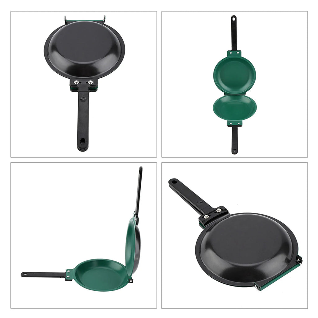 New Double Sided Pancake Pan Frying Pot Cookware for Kitchen Omelet Steak Ham Pans Kitchen Gas Stove Utensils Cooking Pot ﻿