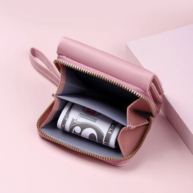 Wallets for Women Kawaii Cute Wallet Luxury Designer Lady Wallet Pink Purse Womens Wallet Small Women Leather Wallet Coin Purse