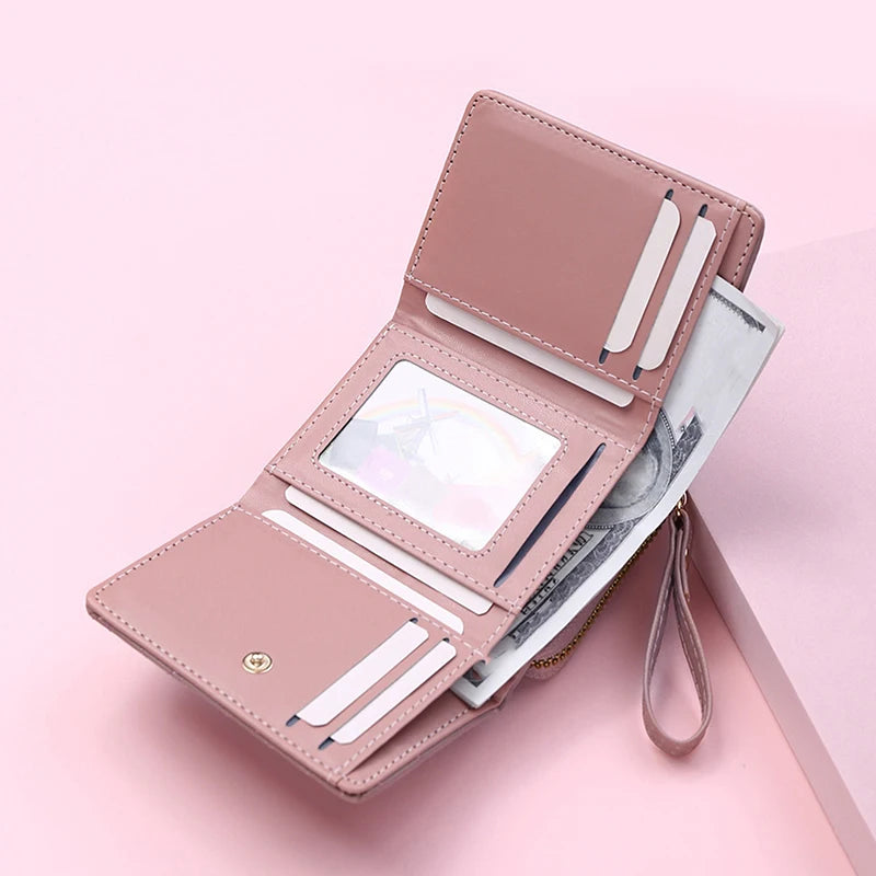 Wallets for Women Kawaii Cute Wallet Luxury Designer Lady Wallet Pink Purse Womens Wallet Small Women Leather Wallet Coin Purse