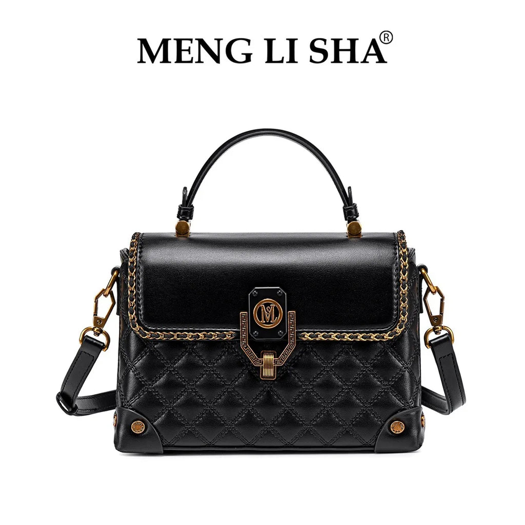 Luxury Brand Ladies Tote Bag In Genuine Leather - Women's Classic Crossbody Shoulder Bag Handbags Elegant