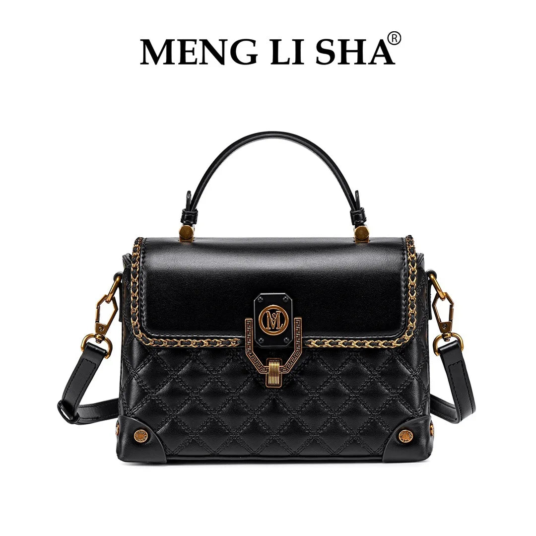Luxury Brand Ladies Tote Bag In Genuine Leather - Women's Classic Crossbody Shoulder Bag Handbags Elegant