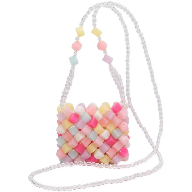 Transparent Jelly Candy Color Delicate Small Bag Female Niche Design Sense Crossbody Mini Pink Coin Purse Mouth Red Envelope