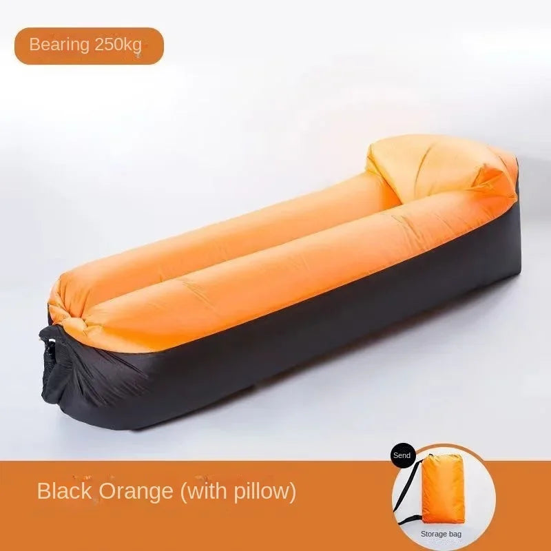 Lazy Folding Camping Inflatable Sofa - Portable Outdoor Inflatable Lounger, Comfortable Outdoor Furniture camping  air bed