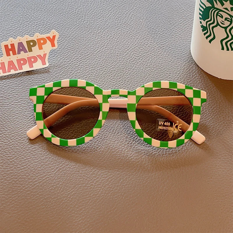 Colored "Checkered" sunglasses