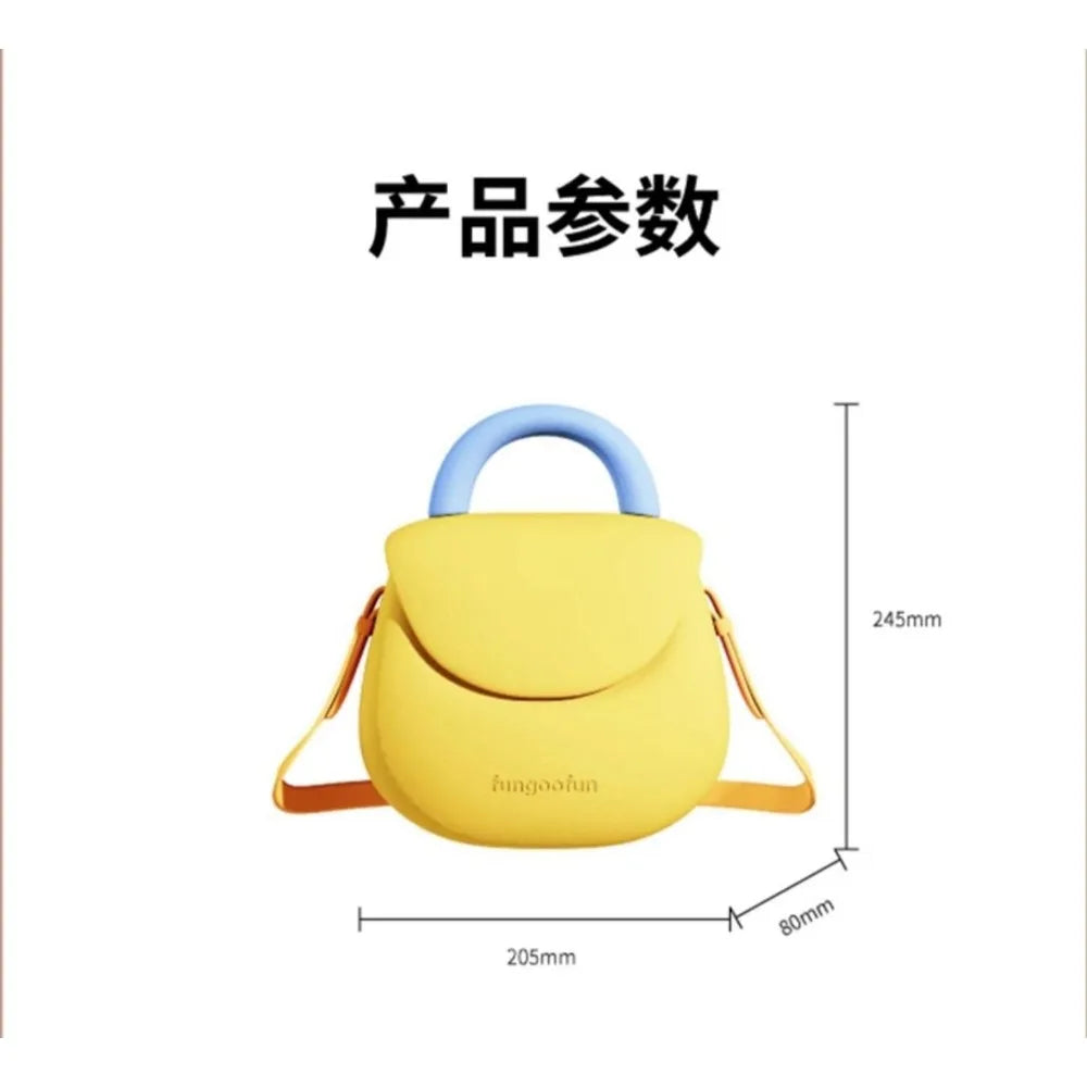 Women's Scratch-resistant Lightweight EVA Sports Waterproof Crossbody Bag Candy Color All-match Fitness Shoulder Bag