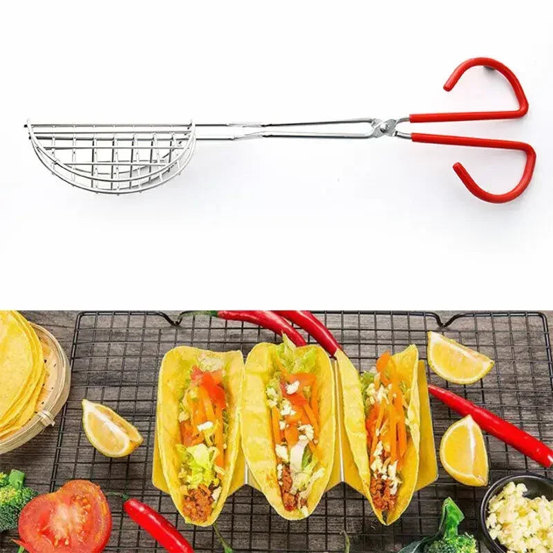 Taco Holder Shell Maker Press Tortilla Fryer Tong Plated Tortilla Press Prensa Para Tortillas Ortilla Maker Machine Tortilllera