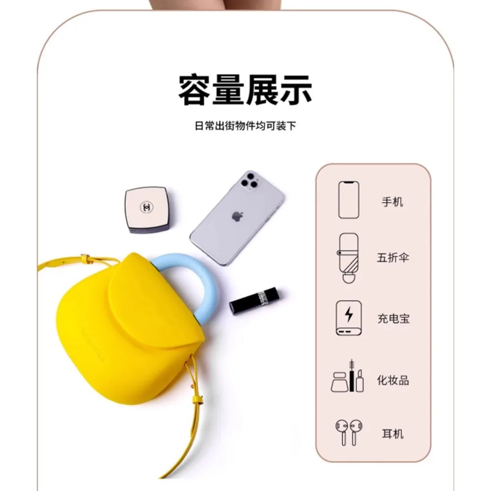 Women's Scratch-resistant Lightweight EVA Sports Waterproof Crossbody Bag Candy Color All-match Fitness Shoulder Bag