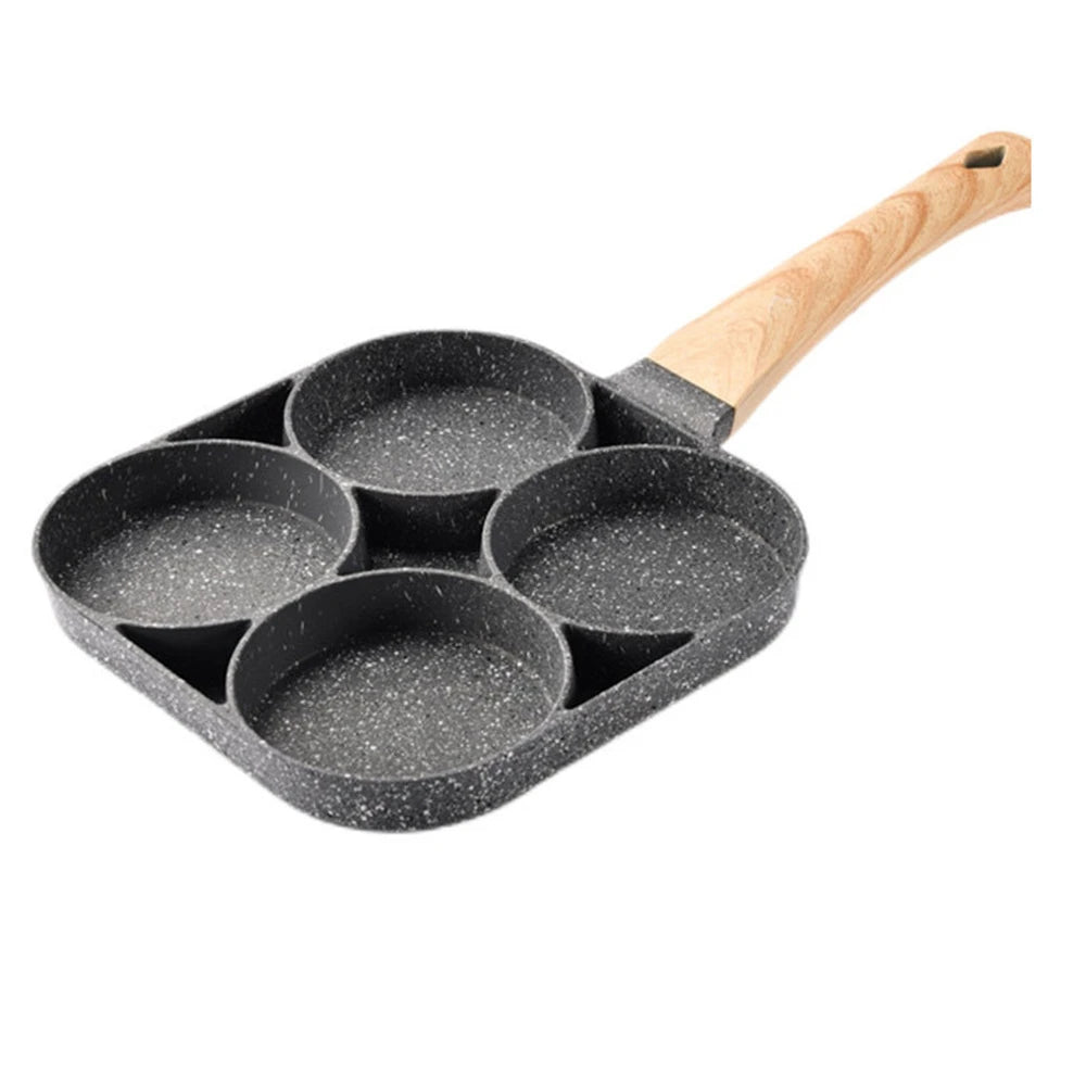 2/4-Hole Frying Pot Pan Thickened Omelet Pan Non-stick Egg Pancake Steak Pan Cooking Egg Ham Pans Breakfast Maker Cookware Pan