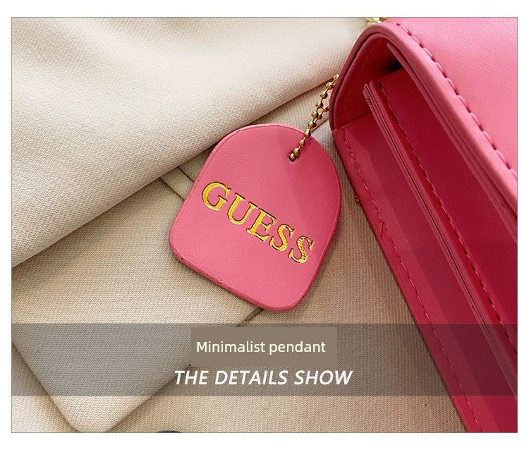 Western Style Trendy Fashion Super Hot Chain Alphabet Small Square Bag