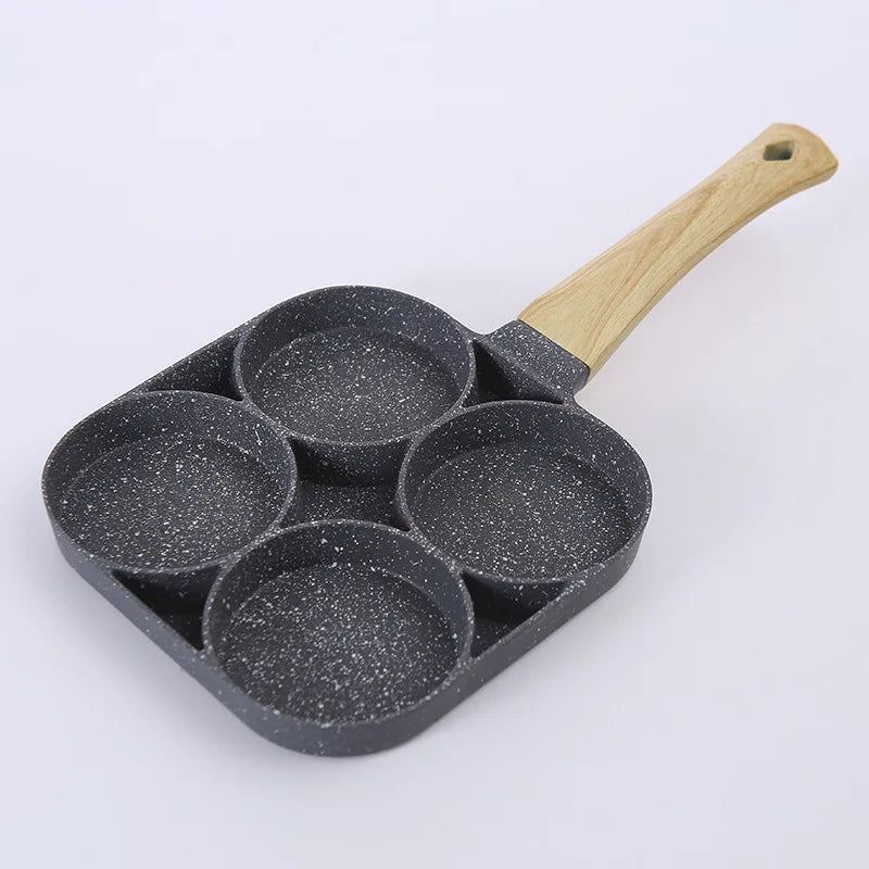 2/4-Hole Frying Pot Pan Thickened Omelet Pan Non-stick Egg Pancake Steak Pan Cooking Egg Ham Pans Breakfast Maker Cookware Pan