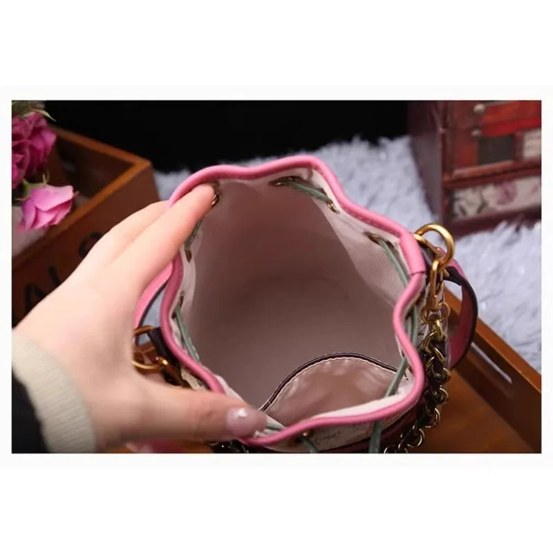 Graffiti Woman Shoulder Bags Large Capacity Female Bucket Bag High Quality Crossbody Bags for Women Luxury Ladies Handbags