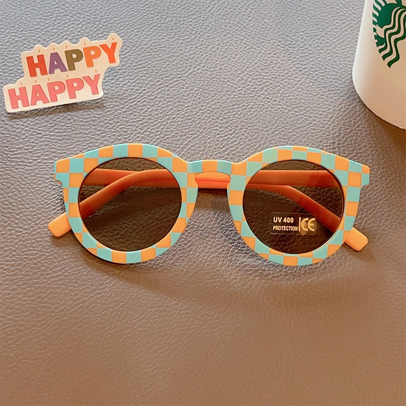 Colored "Checkered" sunglasses