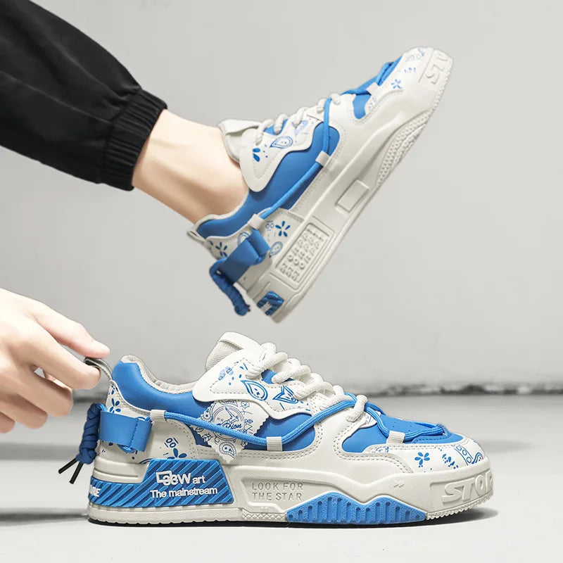 Men's Shoes 2025 New Summer All Casual Board Shoes Sports Thick Sole Increase Bread Shoes Non-slip Wear-resistant Casual Shoes