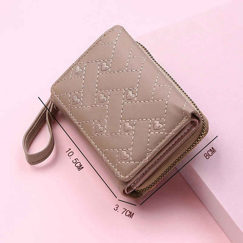 Wallets for Women Kawaii Cute Wallet Luxury Designer Lady Wallet Pink Purse Womens Wallet Small Women Leather Wallet Coin Purse
