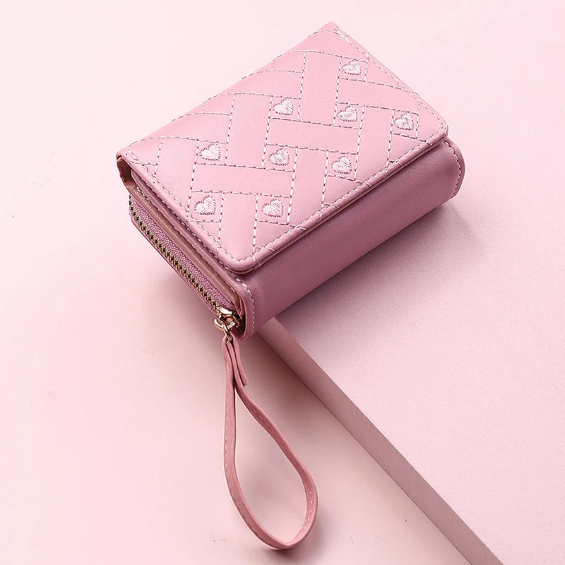Wallets for Women Kawaii Cute Wallet Luxury Designer Lady Wallet Pink Purse Womens Wallet Small Women Leather Wallet Coin Purse