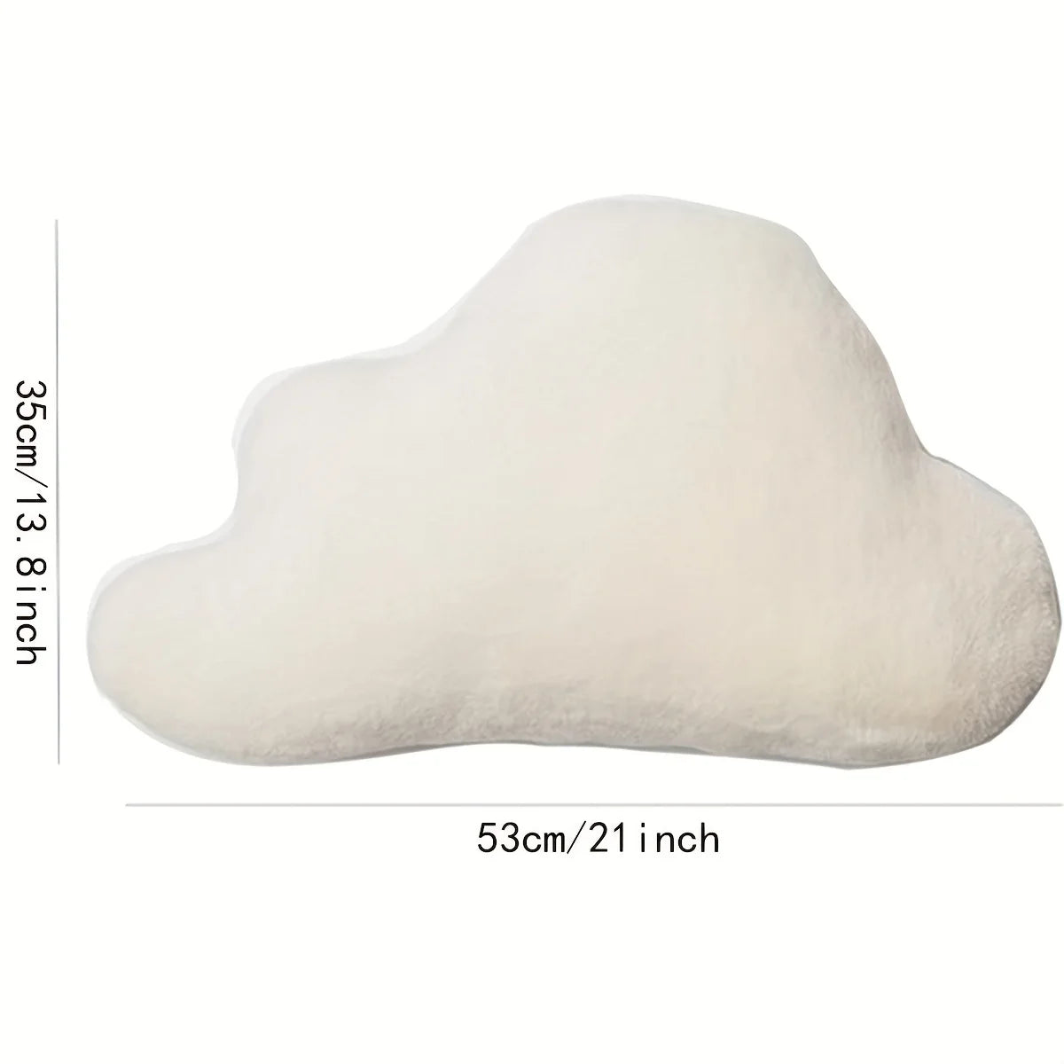 1pc Cute Cloud Pillows Clouds Shaped Throw Pillows, Singular Shape Design White Cloud Throw Pillow Decorative, For Living