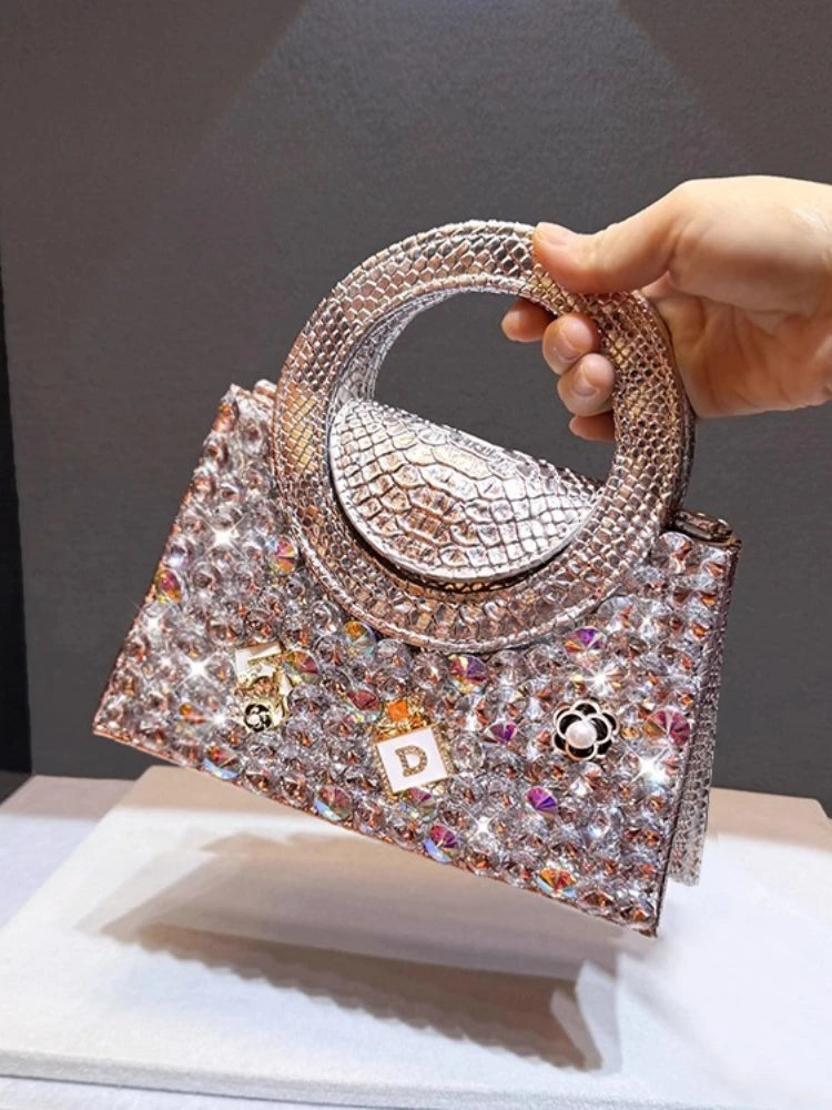 Designer Brand Сумка Женская Fashionable Rhinestone Handbag Crossbody Bags for Women