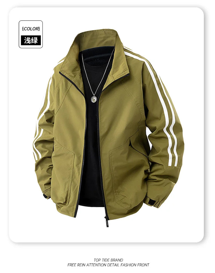 New Coat Jacket Waterproof Windproof Autumn Thin Top Fashion High Quality Versatile Korean Turn Down Collar Windbreaker Top Coat