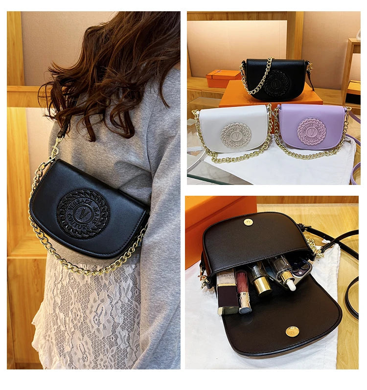 Premium Women's Crossbody Bag Genuine Leather Handbags Designer Shoulder Tote Purse Elegant Luxury Brand Stylish