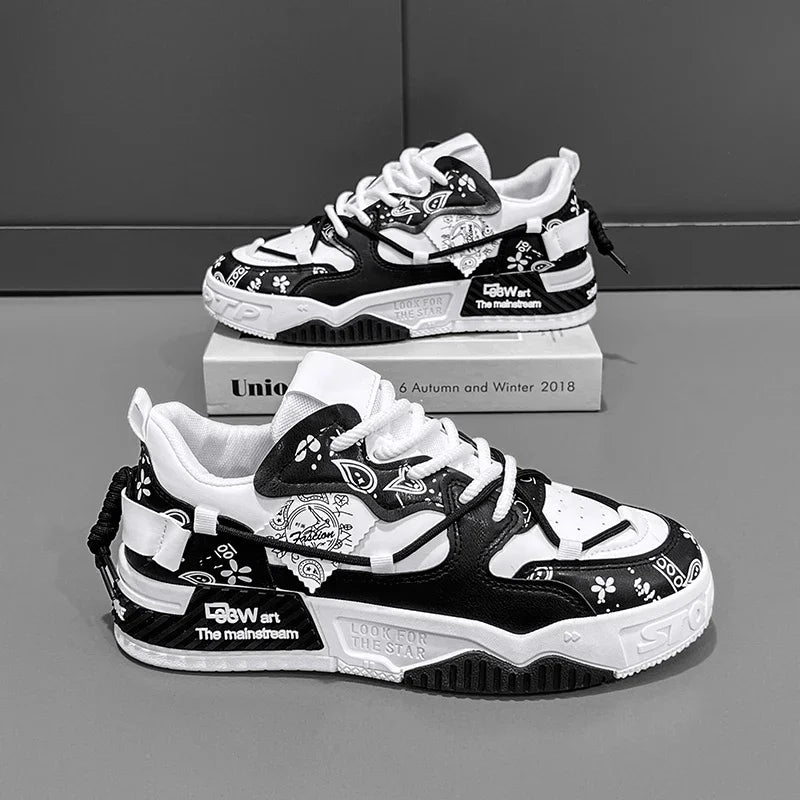 Men's Shoes 2025 New Summer All Casual Board Shoes Sports Thick Sole Increase Bread Shoes Non-slip Wear-resistant Casual Shoes