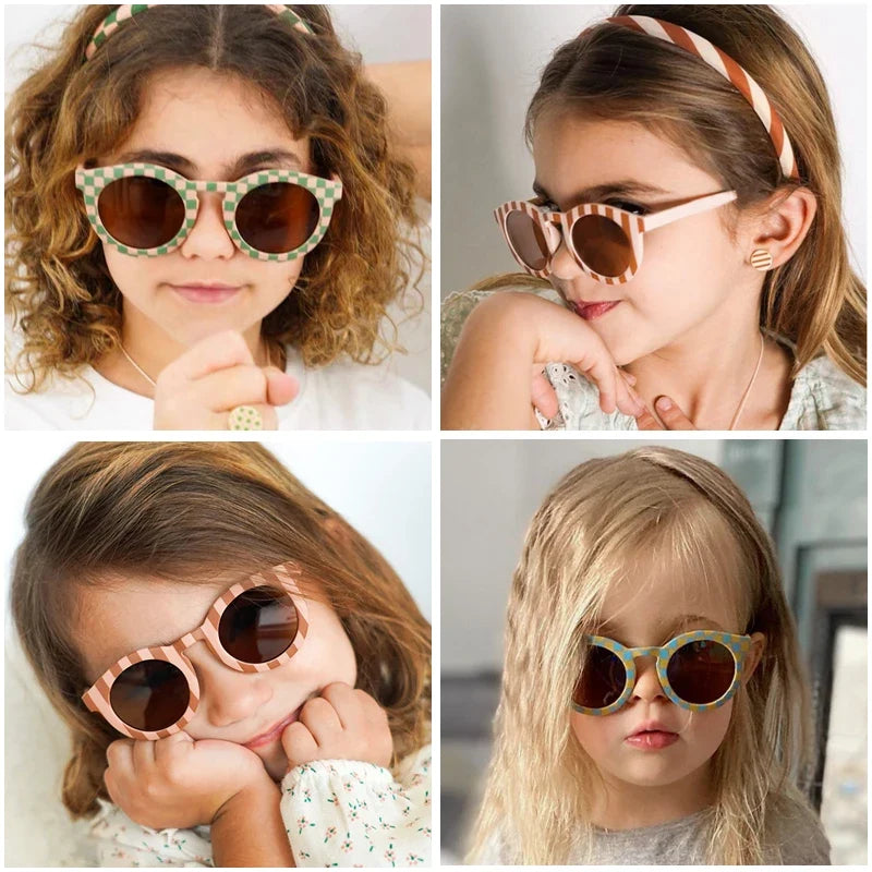 Colored "Checkered" sunglasses