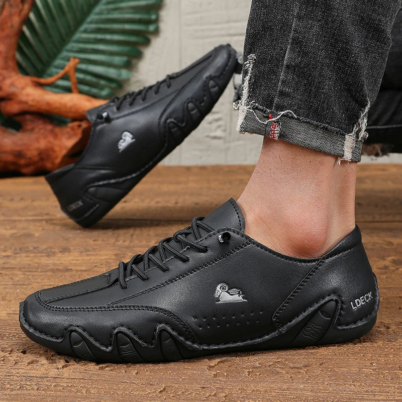 Shoes for Man Fashion Brand Loafers Soft Soled Comfortable Casual Walking Shoes Breathable Sports Tennis Outdoor Driving Shoes