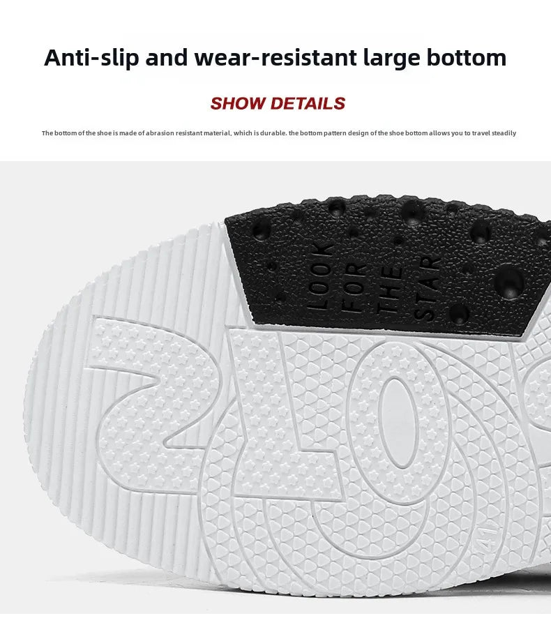 Men's Shoes 2025 New Summer All Casual Board Shoes Sports Thick Sole Increase Bread Shoes Non-slip Wear-resistant Casual Shoes