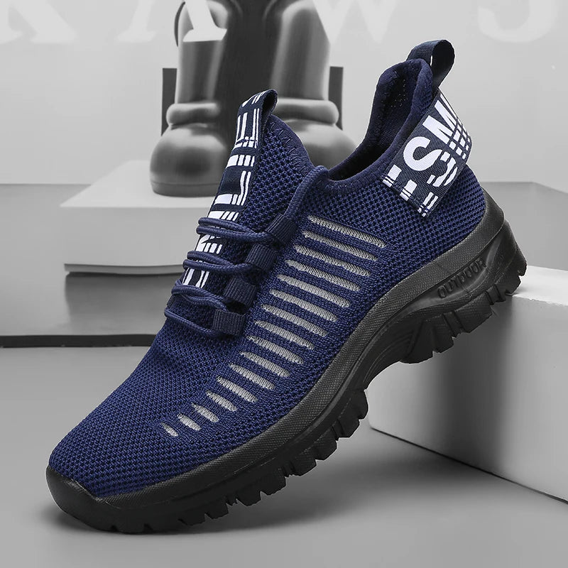 new Shoes for Man	Summer Walking Comfort Platform Sneakers Mesh Fashion Design Breathable Travel Training Jogging Shoes 36-46