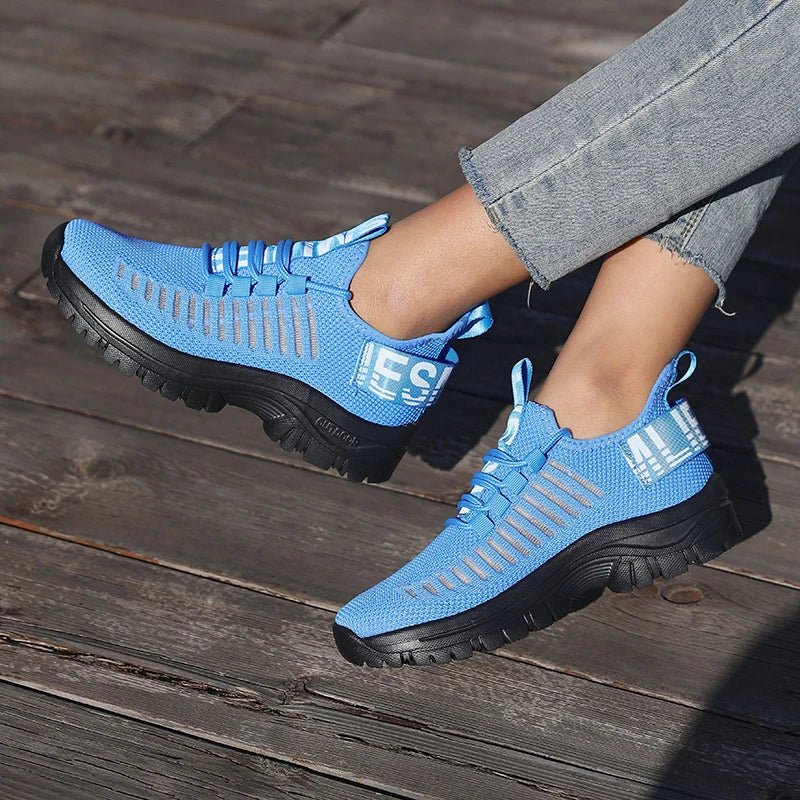 new Shoes for Man	Summer Walking Comfort Platform Sneakers Mesh Fashion Design Breathable Travel Training Jogging Shoes 36-46