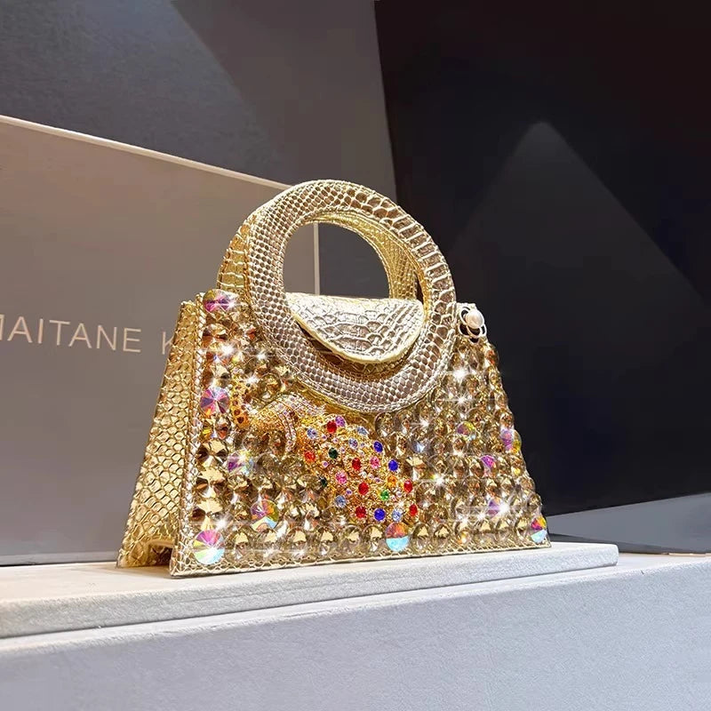 Designer Brand Сумка Женская Fashionable Rhinestone Handbag Crossbody Bags for Women
