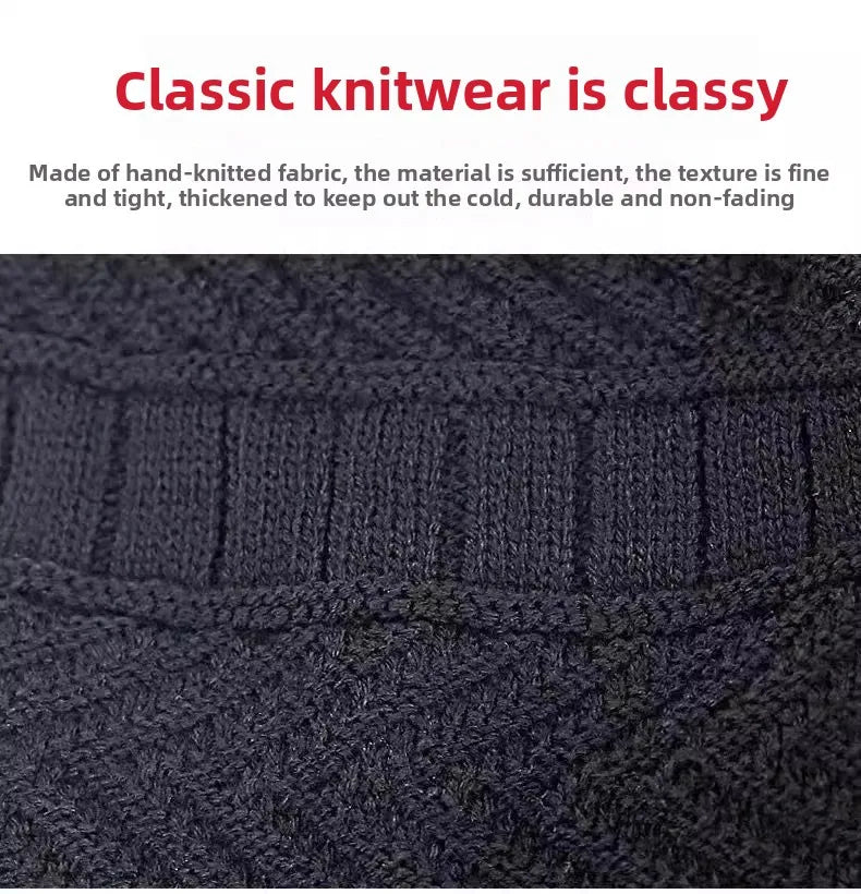 Winter Hats Knit Cap Men Women Velvet Hat Coral Fleece Scarf Outdoor Riding Hat Warm Thickening Plus Neck Mask Protect Cap