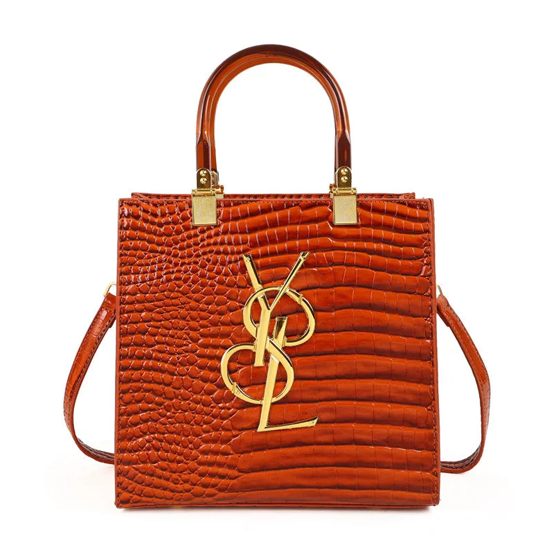 Trendy Vintage Messenger Bag For Women - High-End Leather Crossbody Clutch Minimalist Casual Tote With Designer Letter Logo