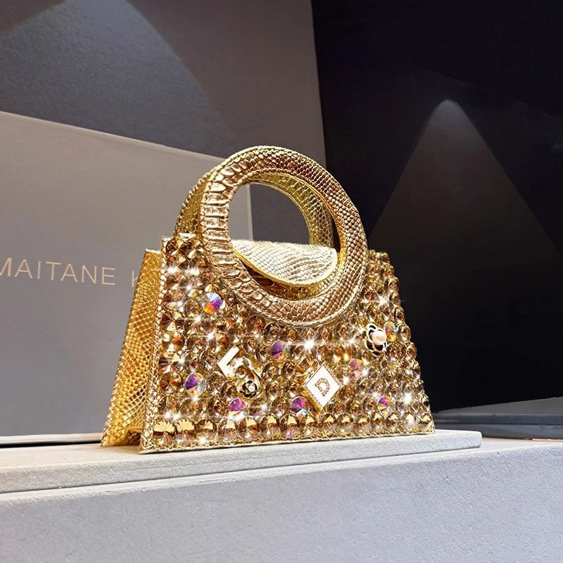 Designer Brand Сумка Женская Fashionable Rhinestone Handbag Crossbody Bags for Women