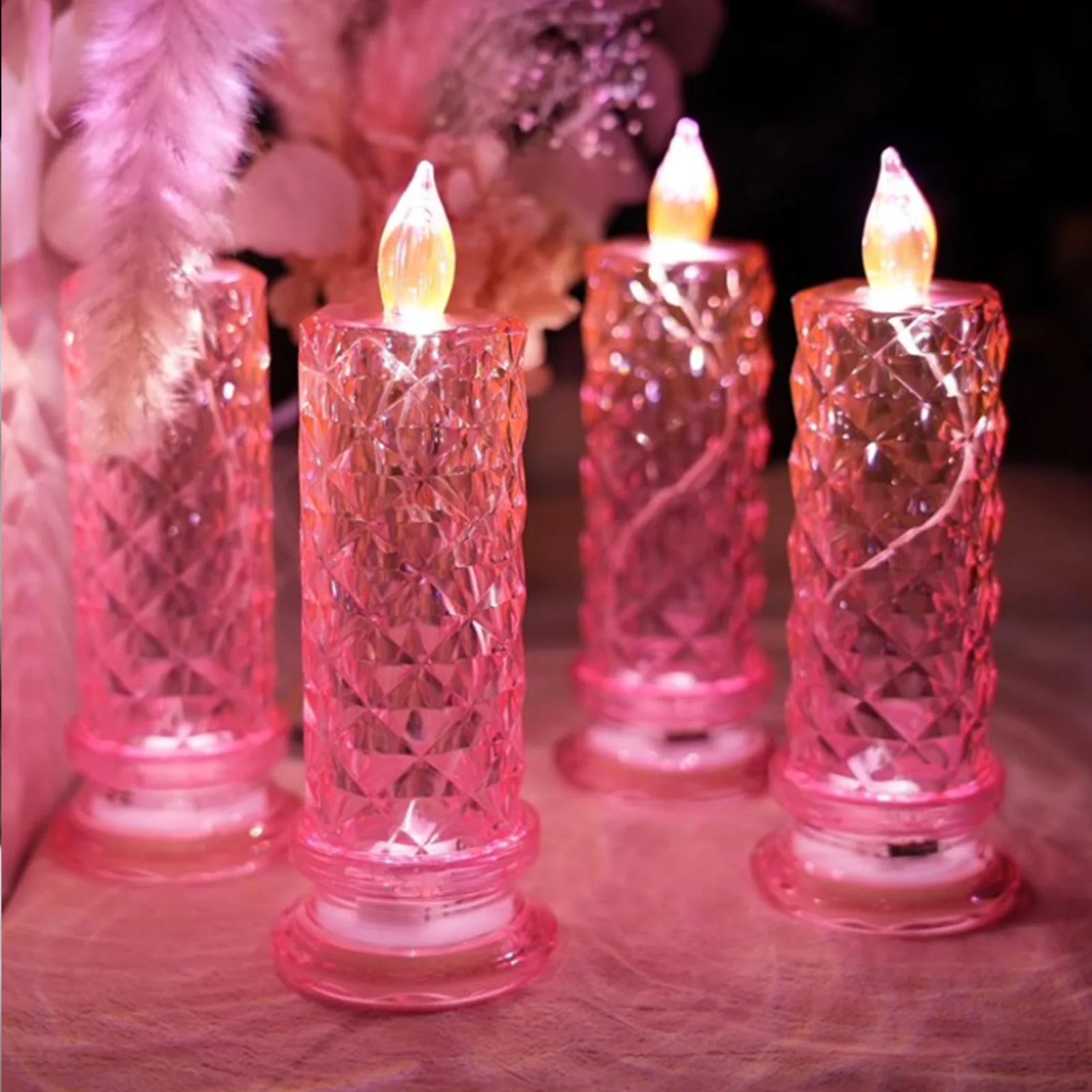 Flame-Free Led Candles Led Candles Suitable For Valentine'S Day Proposals Anniversaries Candles Birthday Weddings Accessories
