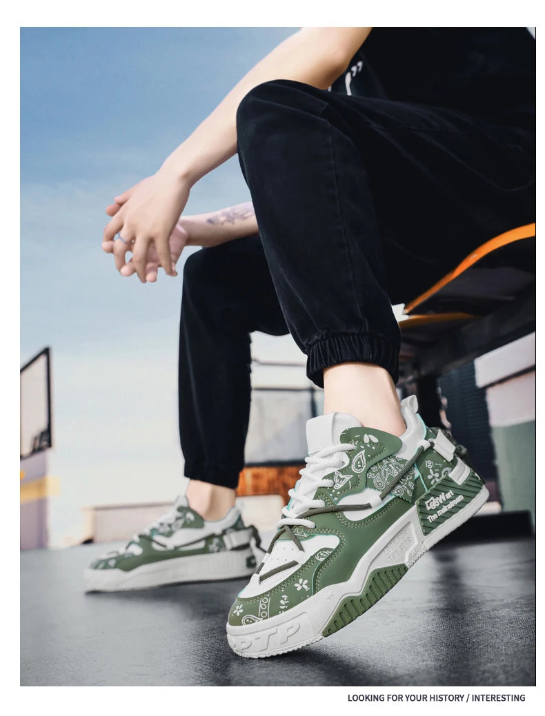 Men's Shoes 2025 New Summer All Casual Board Shoes Sports Thick Sole Increase Bread Shoes Non-slip Wear-resistant Casual Shoes