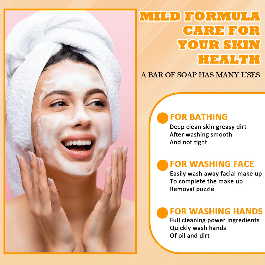 Persimmon Body Soap - Neutralizes Odors, Deep Cleans/Exfoliates, Fresh & Gentle, All Skin Types