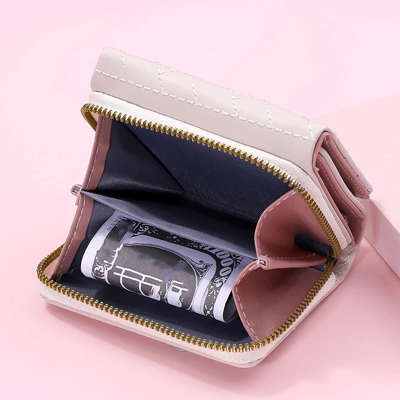 Wallets for Women Kawaii Cute Wallet Luxury Designer Lady Wallet Pink Purse Womens Wallet Small Women Leather Wallet Coin Purse