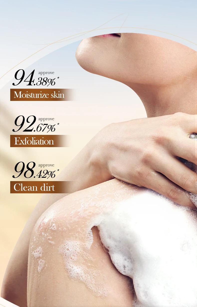 SADOER Oat Scrub Exfoliating Facial Soap Face Wash Foam Facial Cleanser Moisturizing Anti-aging Body Bathing Soap Exfoliator