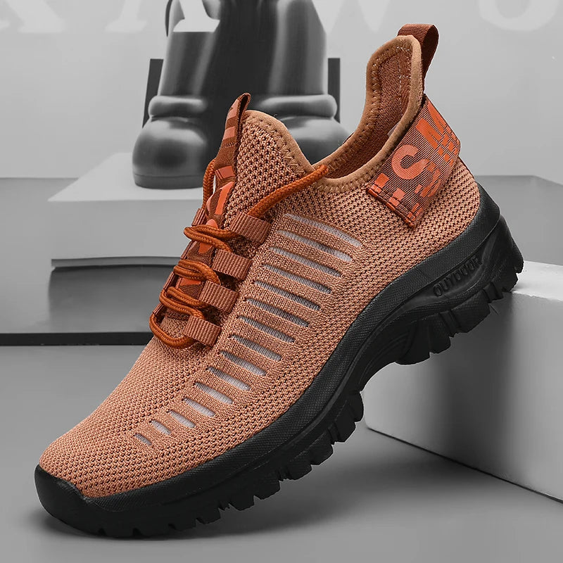 new Shoes for Man	Summer Walking Comfort Platform Sneakers Mesh Fashion Design Breathable Travel Training Jogging Shoes 36-46